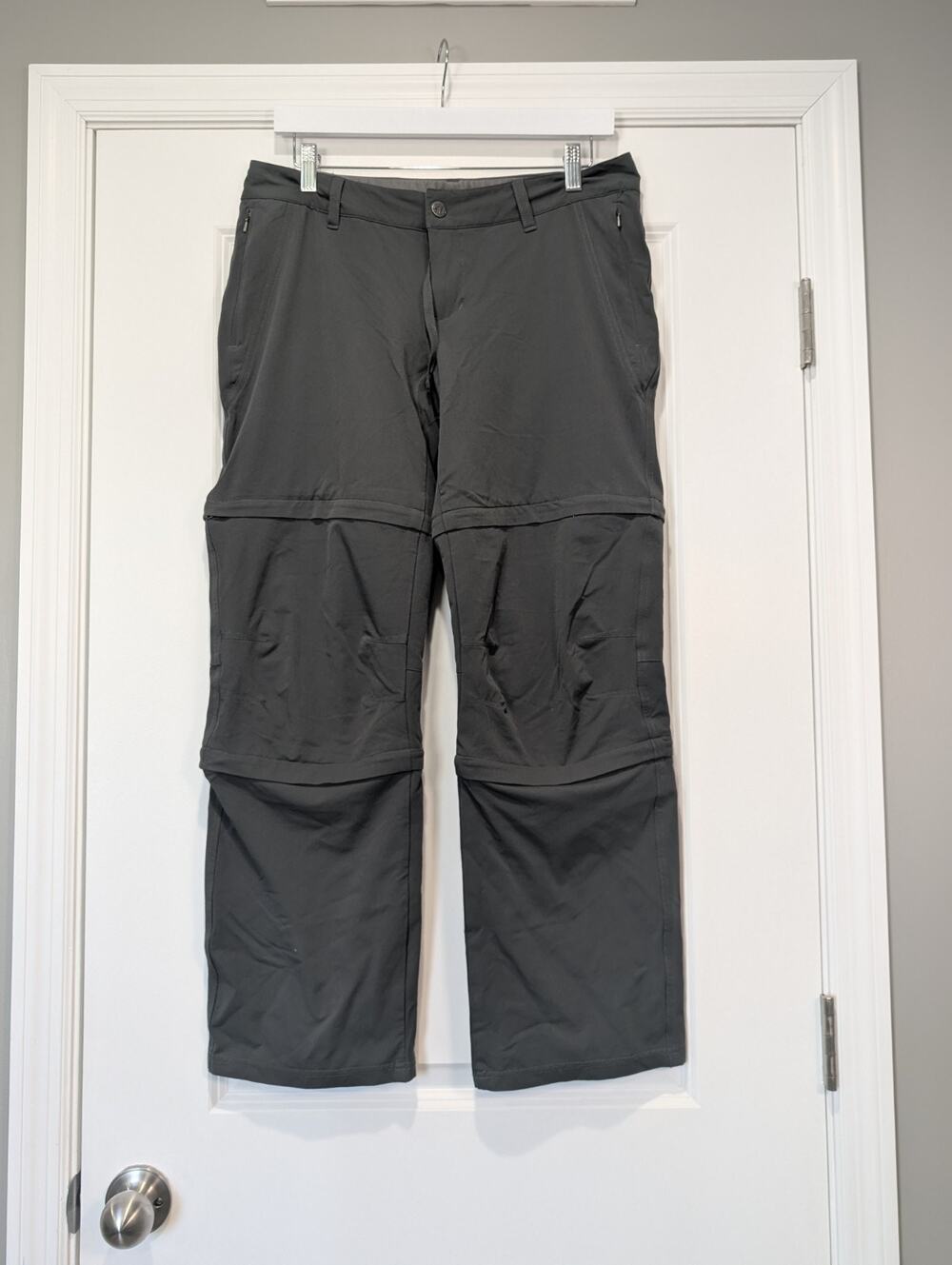 Hiking Convertible Pants Gray 3-in-1 Trail Outdoor Lightweight Gorpcore REI 10P